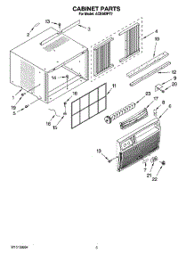 03 - Cabinet Parts parts for Whirlpool Air Conditioner ACE082PT2 from AppliancePartsPros.com