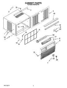 03 - Cabinet Parts parts for Whirlpool Air Conditioner ACM122PT0 from AppliancePartsPros.com