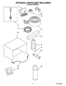 04 - Optional  Parts (Not Included) parts for Whirlpool Air Conditioner ACM184PT0 from AppliancePartsPros.com