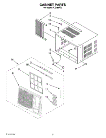 03 - Cabinet Parts parts for Whirlpool Air Conditioner ACQ189PT0 from AppliancePartsPros.com