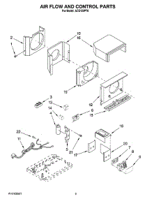 02 - Air Flow And Control Parts parts for Whirlpool Air Conditioner ACQ122PT0 from AppliancePartsPros.com