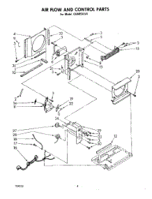 04 - Air Flow And Control parts for Whirlpool Air Conditioner CAW05A1A1 from AppliancePartsPros.com