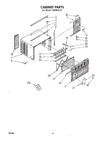 06 - Cabinet parts for Whirlpool Air Conditioner CAW05A1A1 from AppliancePartsPros.com