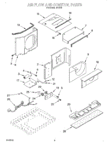 03 - Air Flow And Control parts for Whirlpool Air Conditioner RA1010 from AppliancePartsPros.com
