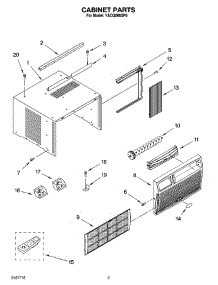 03 - Cabinet Parts parts for Whirlpool Air Conditioner YACQ088XP0 from AppliancePartsPros.com