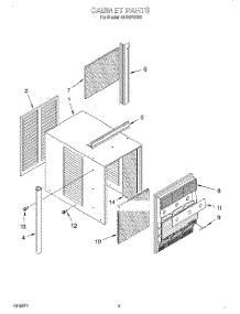 03 - Cabinet parts for Whirlpool Air Conditioner ACS072XE0 from AppliancePartsPros.com