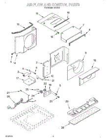 03 - Air Flow And Control parts for Whirlpool Air Conditioner RA1210 from AppliancePartsPros.com
