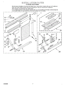 05 - Installation parts for Whirlpool Air Conditioner BHAC1800BS2 from AppliancePartsPros.com