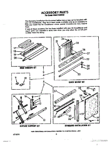 04 - Accessory parts for Whirlpool Air Conditioner BHAC1230XS0 from AppliancePartsPros.com