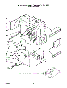 02 - Air Flow And Control parts for Whirlpool Air Conditioner ACQ062XZ0 from AppliancePartsPros.com