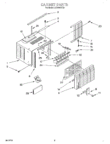 03 - Cabinet parts for Whirlpool Air Conditioner ACV052XG0 from AppliancePartsPros.com