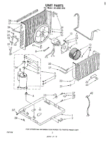 02 - Section parts for Whirlpool Air Conditioner ACE082XP0 from AppliancePartsPros.com