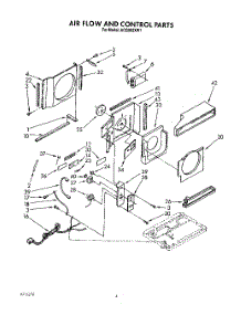 03 - Air Flow And Control parts for Whirlpool Air Conditioner ACQ062XW1 from AppliancePartsPros.com