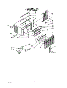 04 - Cabinet parts for Whirlpool Air Conditioner ACQ062XW1 from AppliancePartsPros.com