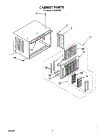 03 - Cabinet parts for Whirlpool Air Conditioner ACE082XA0 from AppliancePartsPros.com