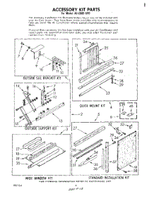 04 - Section parts for Whirlpool Air Conditioner ACE082XP0 from AppliancePartsPros.com