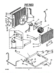 02 - Unit parts for Whirlpool Air Conditioner ACE082XS1 from AppliancePartsPros.com
