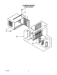 04 - Cabinet parts for Whirlpool Air Conditioner ACE082XY0 from AppliancePartsPros.com