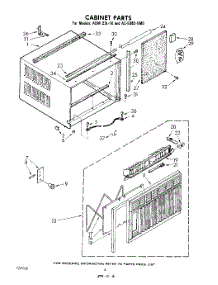 04 - Section parts for Whirlpool Air Conditioner ACE082XM0 from AppliancePartsPros.com