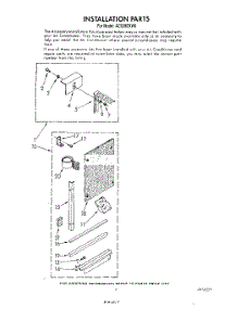 05 - Installation parts for Whirlpool Air Conditioner ACQ062XW0 from AppliancePartsPros.com