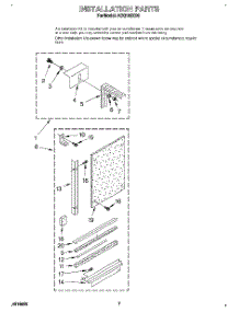 05 - Installation parts for Whirlpool Air Conditioner ACQ102XD0 from AppliancePartsPros.com