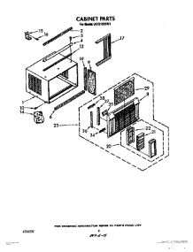 04 - Cabinet parts for Whirlpool Air Conditioner ACQ102XW1 from AppliancePartsPros.com