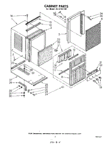 04 - Section parts for Whirlpool Air Conditioner ACS102XM from AppliancePartsPros.com