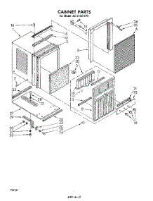 04 - Section parts for Whirlpool Air Conditioner ACS102XP0 from AppliancePartsPros.com