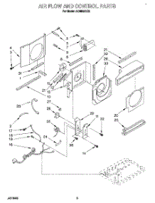 02 - Air Flow And Control parts for Whirlpool Air Conditioner ACQ052XZ2 from AppliancePartsPros.com