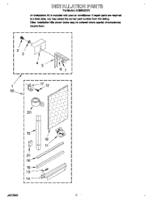 05 - Installation parts for Whirlpool Air Conditioner ACQ052XZ2 from AppliancePartsPros.com