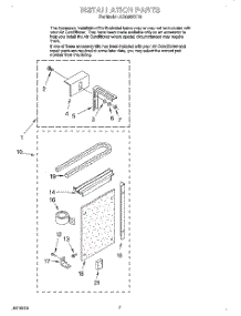 05 - Installation parts for Whirlpool Air Conditioner ACQ052XD0 from AppliancePartsPros.com