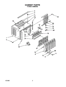 03 - Cabinet parts for Whirlpool Air Conditioner ACM052XA0 from AppliancePartsPros.com