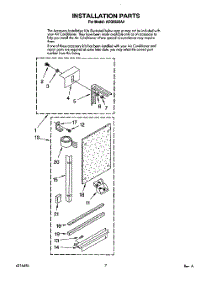 05 - Installation parts for Whirlpool Air Conditioner ACQ052XA0 from AppliancePartsPros.com