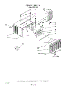 04 - Cabinet parts for Whirlpool Air Conditioner ACM052XX0 from AppliancePartsPros.com