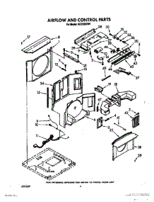 03 - Air Flow And Control parts for Whirlpool Air Conditioner ACQ122XW1 from AppliancePartsPros.com