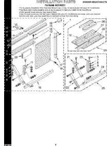 05 - Installation parts for Whirlpool Air Conditioner ACE184XD1 from AppliancePartsPros.com