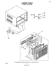 04 - Cabinet parts for Whirlpool Air Conditioner ACE184XM1 from AppliancePartsPros.com