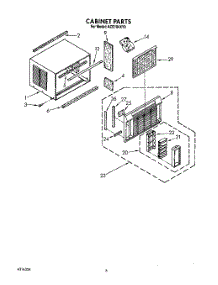03 - Cabinet parts for Whirlpool Air Conditioner ACE184XY0 from AppliancePartsPros.com