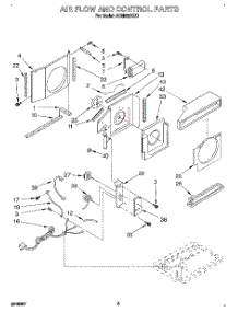 02 - Air Flow And Control parts for Whirlpool Air Conditioner ACM052XZ0 from AppliancePartsPros.com