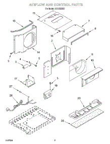 02 - Air Flow And Control parts for Whirlpool Air Conditioner ACQ122XK0 from AppliancePartsPros.com