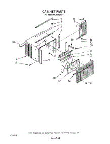 04 - Cabinet parts for Whirlpool Air Conditioner ACM052XW1 from AppliancePartsPros.com