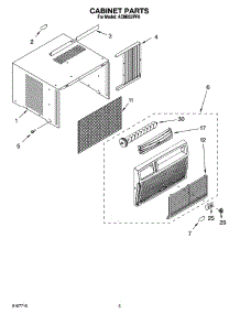 03 - Cabinet Parts parts for Whirlpool Air Conditioner ACM052PP0 from AppliancePartsPros.com