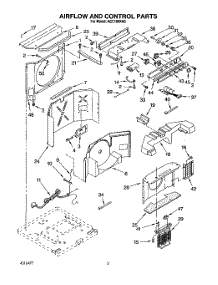02 - Airflow And Control parts for Whirlpool Air Conditioner ACE184XA0 from AppliancePartsPros.com