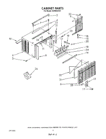 04 - Cabinet parts for Whirlpool Air Conditioner ACM052XX1 from AppliancePartsPros.com