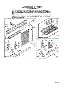 06 - Accessory parts for Whirlpool Air Conditioner ACE184XT1 from AppliancePartsPros.com