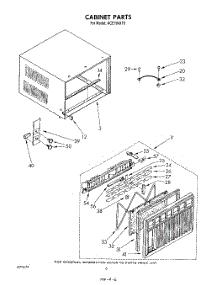 04 - Cabinet parts for Whirlpool Air Conditioner ACE184XT0 from AppliancePartsPros.com