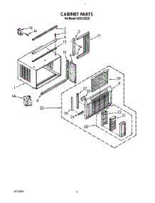 04 - Cabinet parts for Whirlpool Air Conditioner ACQ122XZ0 from AppliancePartsPros.com