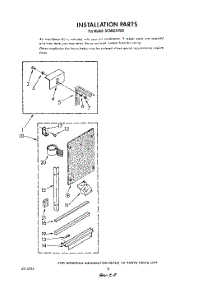 06 - Installation parts for Whirlpool Air Conditioner ACM052XW0 from AppliancePartsPros.com
