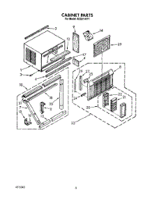 04 - Cabinet parts for Whirlpool Air Conditioner ACQ214XY1 from AppliancePartsPros.com