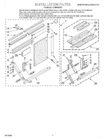 05 - Installation Parts parts for Whirlpool Air Conditioner ACM244XE0 from AppliancePartsPros.com
